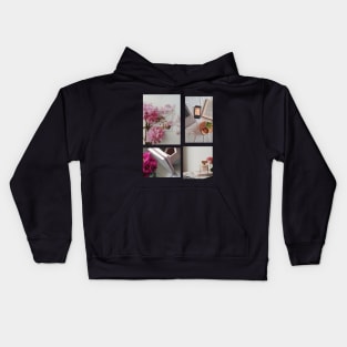 Pink Book Aesthetic Kids Hoodie